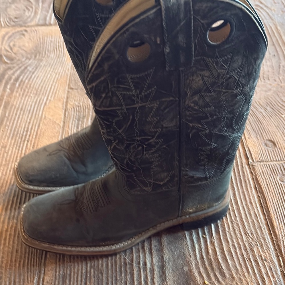 Men's Black Western Boots